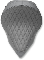 Drag Specialties Black Diamond Stitch Low-Profile Solo Seat for Various Victory Motorcycles