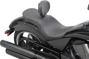 Drag Specialties Black Smooth Low-Profile Touring Seat for Various Victory Motorcycles