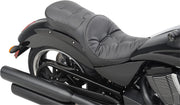Drag Specialties Black Pillow-Style Low-Profile Touring Seat for Various Victory Motorcycles #0810-1607