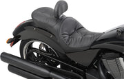 Drag Specialties Black Pillow-Style Low-Profile Touring Seat for Various Victory Motorcycles