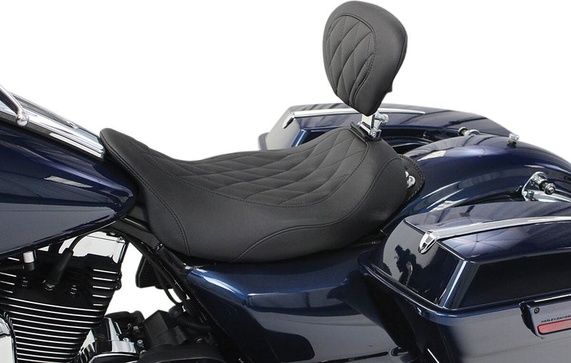 Mustang Wide Tripper™ Solo Seat With Removable Driver Backrest Black #79725