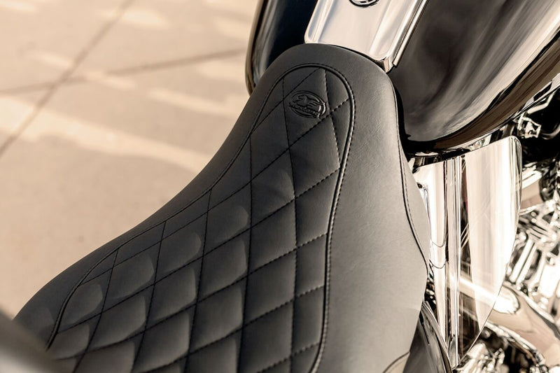 Mustang Wide Tripper™ Solo Seat With Removable Driver Backrest Black #79725