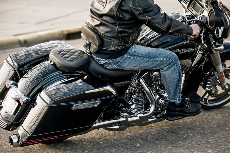 Mustang Wide Tripper™ Solo Seat With Removable Driver Backrest Black #79725