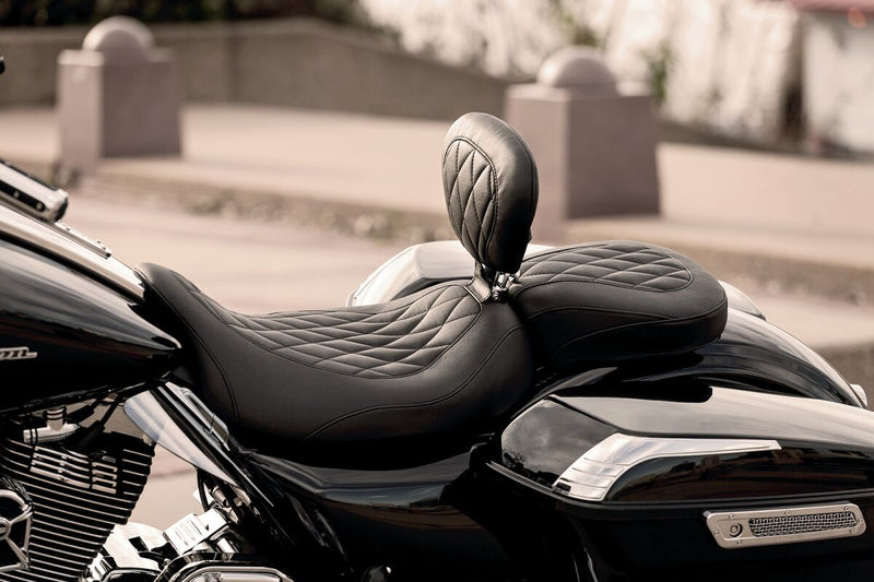 Mustang Wide Tripper™ Solo Seat With Removable Driver Backrest Black #79725