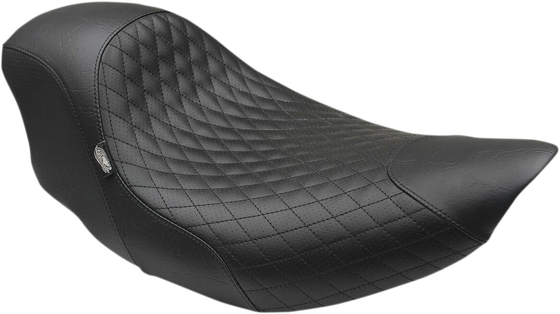 Mustang Shope Signature Series Cafe Seat Black Solo Seat Vinyl #76307