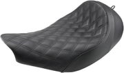 Saddlemen Black Lattice-Stitch Renegade Solo Seat for Select Indian Motorcycles #I14-07-002LS