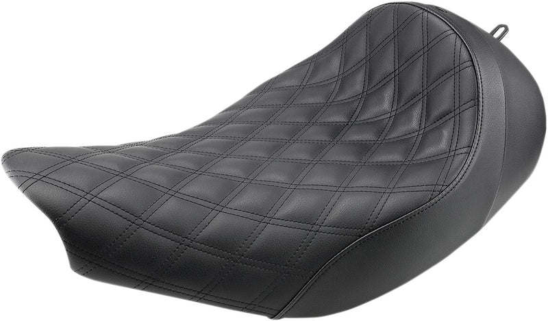 Saddlemen Black Lattice-Stitch Renegade Solo Seat for Select Indian Motorcycles #I14-07-002LS