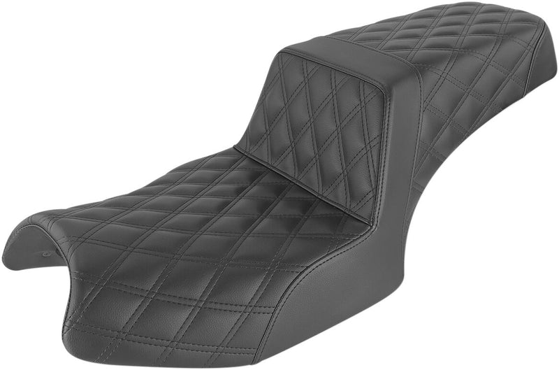 Saddlemen Black Lattice Stitch Step-Up Seat for 2020-2026 Indian Challenger Motorcycles #I20-06-175