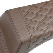 Saddlemen Brown Rear-Lattice Stitch Step Up Seat for 2020-2026 Indian Challenger Motorcycles #I20-06-173BR