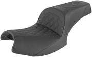 Saddlemen Black Slim Lattice Stitched Seat for 2020-2026 Indian Challenger Motorcycles