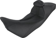 Saddlemen Black/Red Adventure Track Low Profile 2-Up Seat w/Lumbar Backrest for 2016-2019 Honda CRF1000L Africa Twin Motorcycles