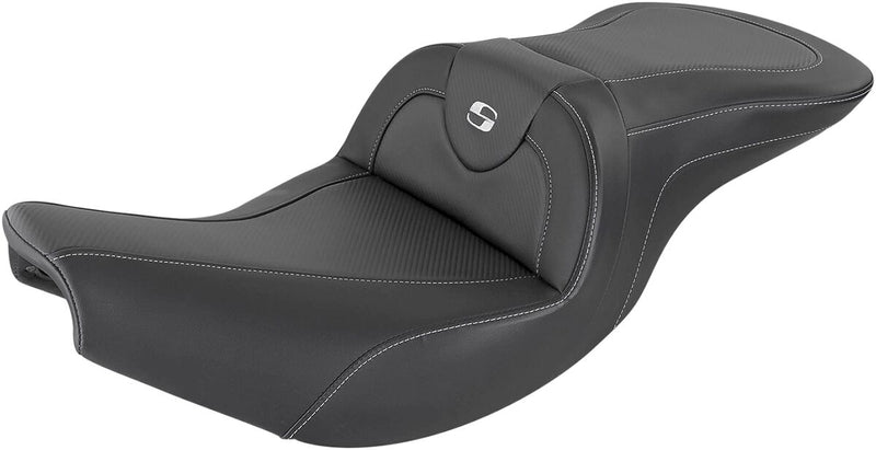 Saddlemen Black Heated Road Sofa Seat for Select Indian Motorcycles