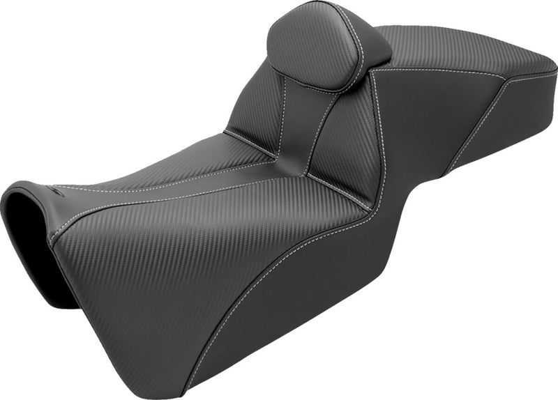 Saddlemen Adventure Tour Seat - Allante Channel, Each, 2-Up Seat - Black for Harley-Davidson Pan America 2021-2026