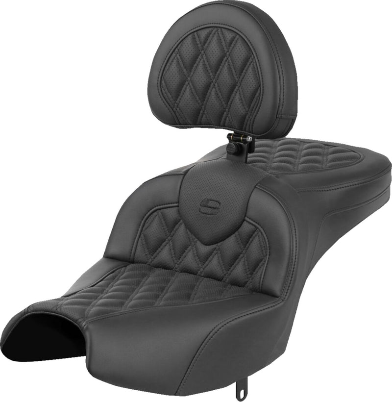 Saddlemen Roadsofa™ Standard Reach Seat for 2024-2026 INDIAN Black 2-Up Seat Saddlehyde™ #I22-02-182BR