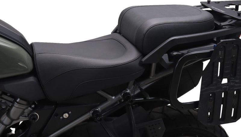 Mustang Adventure Touring Seat for 2021-2026 Harley-Davidson RA 1250 Black 2-Up Seat Vinyl #84810