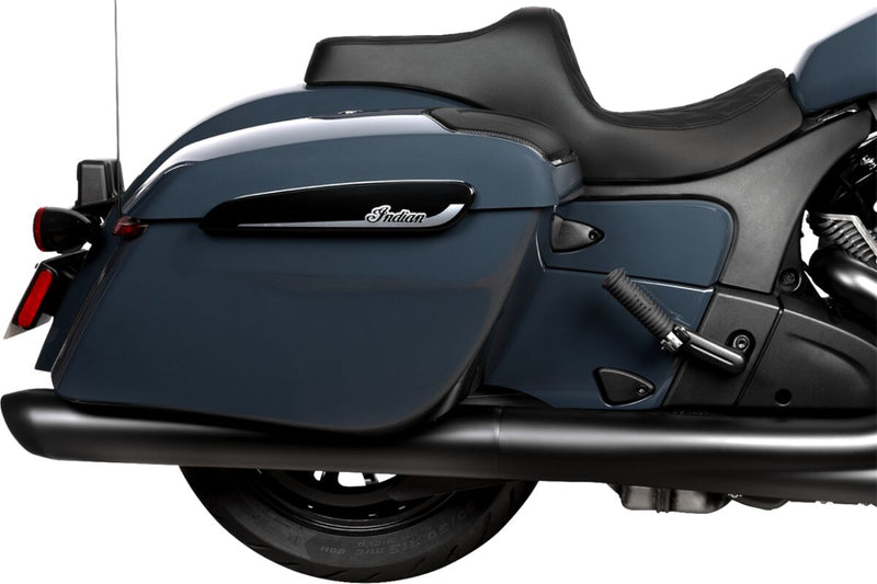 Drag Specialties Seats Predator III Seat for 2020-2025 INDIAN CHALLENGER Black 2-Up Seat Vinyl Each