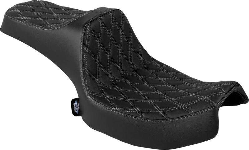 Drag Specialties Seats Predator III Seat for 2020-2026 INDIAN Black 2-Up Seat Vinyl #4720C