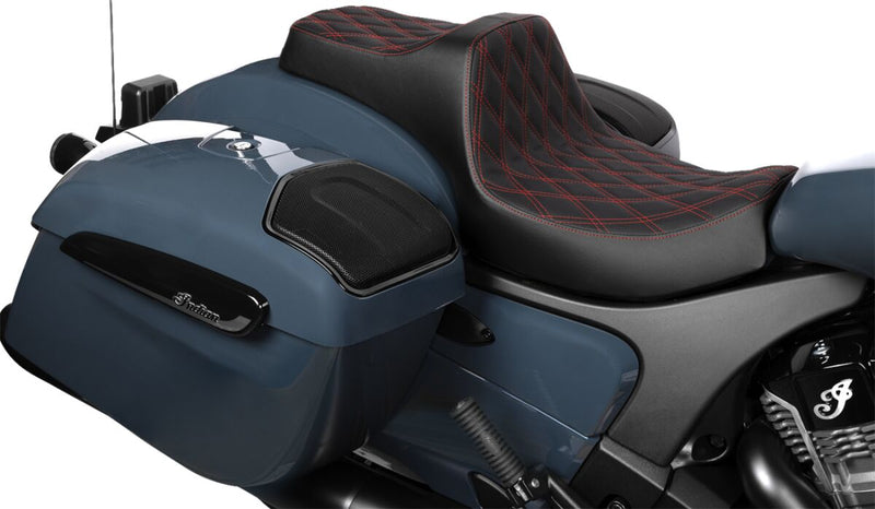 Drag Specialties Seats Predator III Seat for 2020-2026 INDIAN Black 2-Up Seat Vinyl #4720D