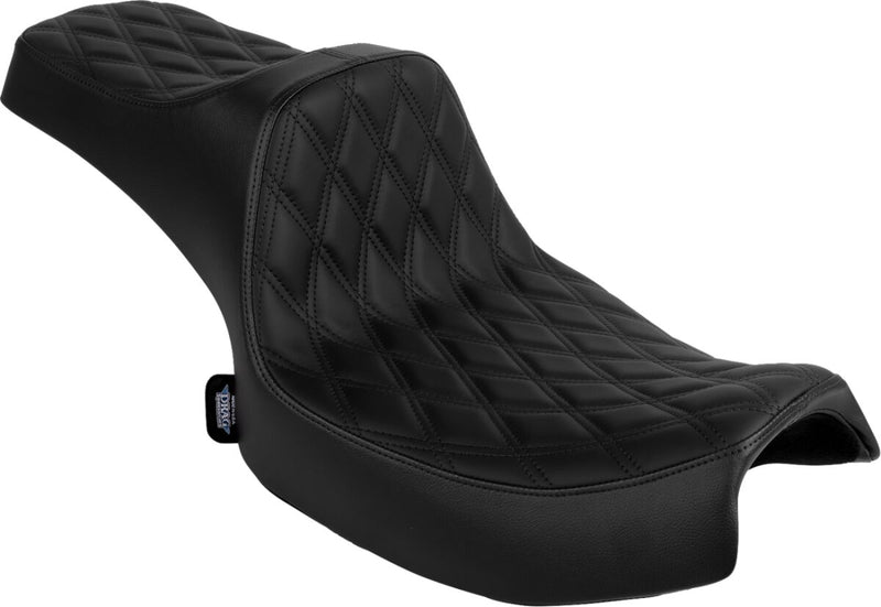 Drag Specialties Seats Predator III Seat for 2020-2026 INDIAN Black 2-Up Seat Leather Vinyl #4720F