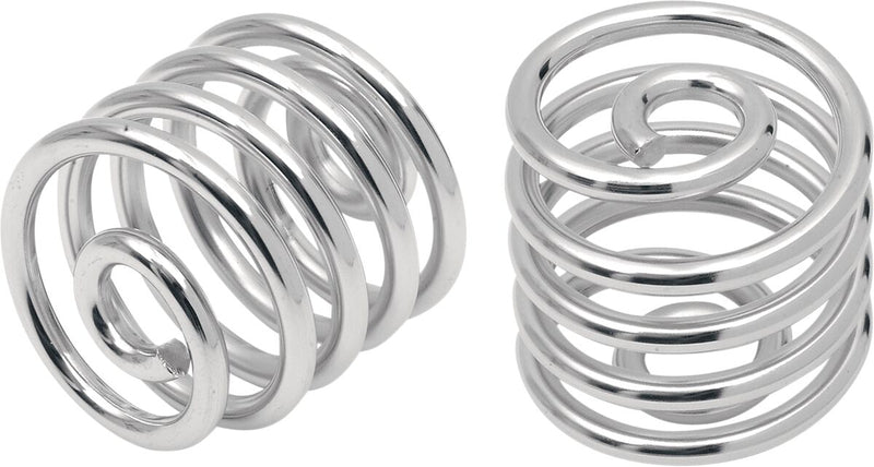 Drag Specialties Seat Springs - Pair, Steel, 51 mm (2") - Chrome