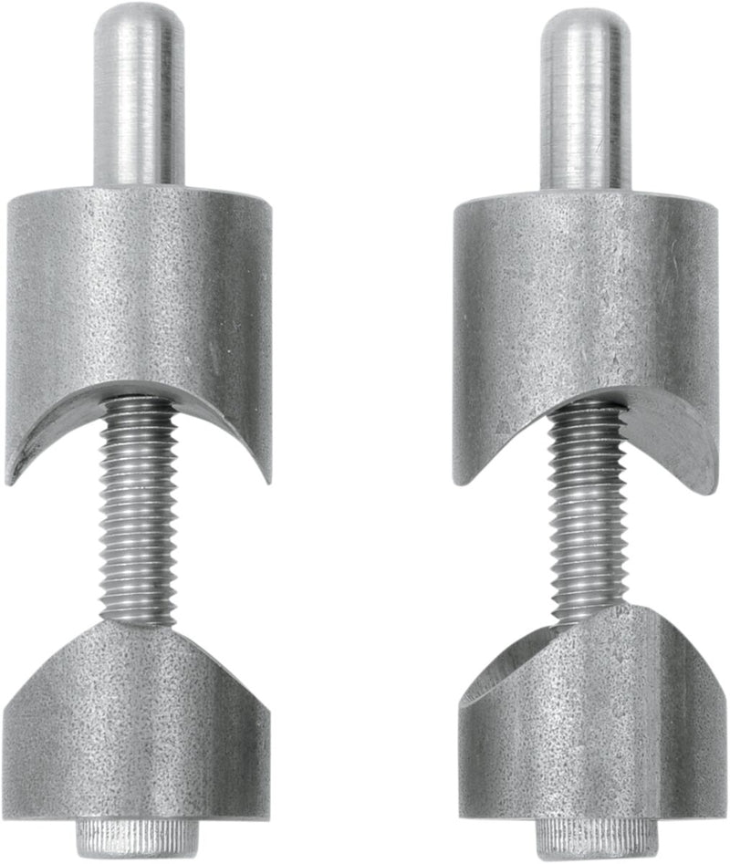 Drag Specialties Bolt-on Spring Seat Mount - Pair, For 1" Frame Tubing /  Solo Seat - Raw / Silver