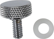 Drag Specialties Seat Knob Kit Chrome Silver Smooth Steel #370282