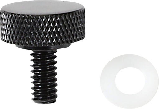 Drag Specialties Seat Knob Kit Black Smooth Steel