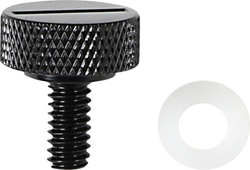 Drag Specialties Seat Knob Kit Black Slotted Steel