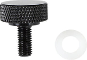Drag Specialties Seat Knob Kit Black Smooth Steel