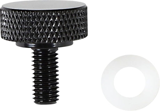Drag Specialties Seat Knob Kit Black Smooth Steel