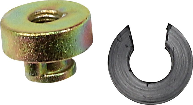 Drag Specialties Seat Mounting Nut Kit - Single Seat Kit, Nylon - Gold / Silver