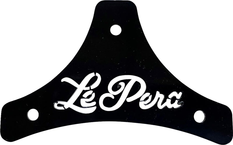 Le Pera Dead End Sissy Bar Plate Black Scroll Steel #H-SB SCROLL