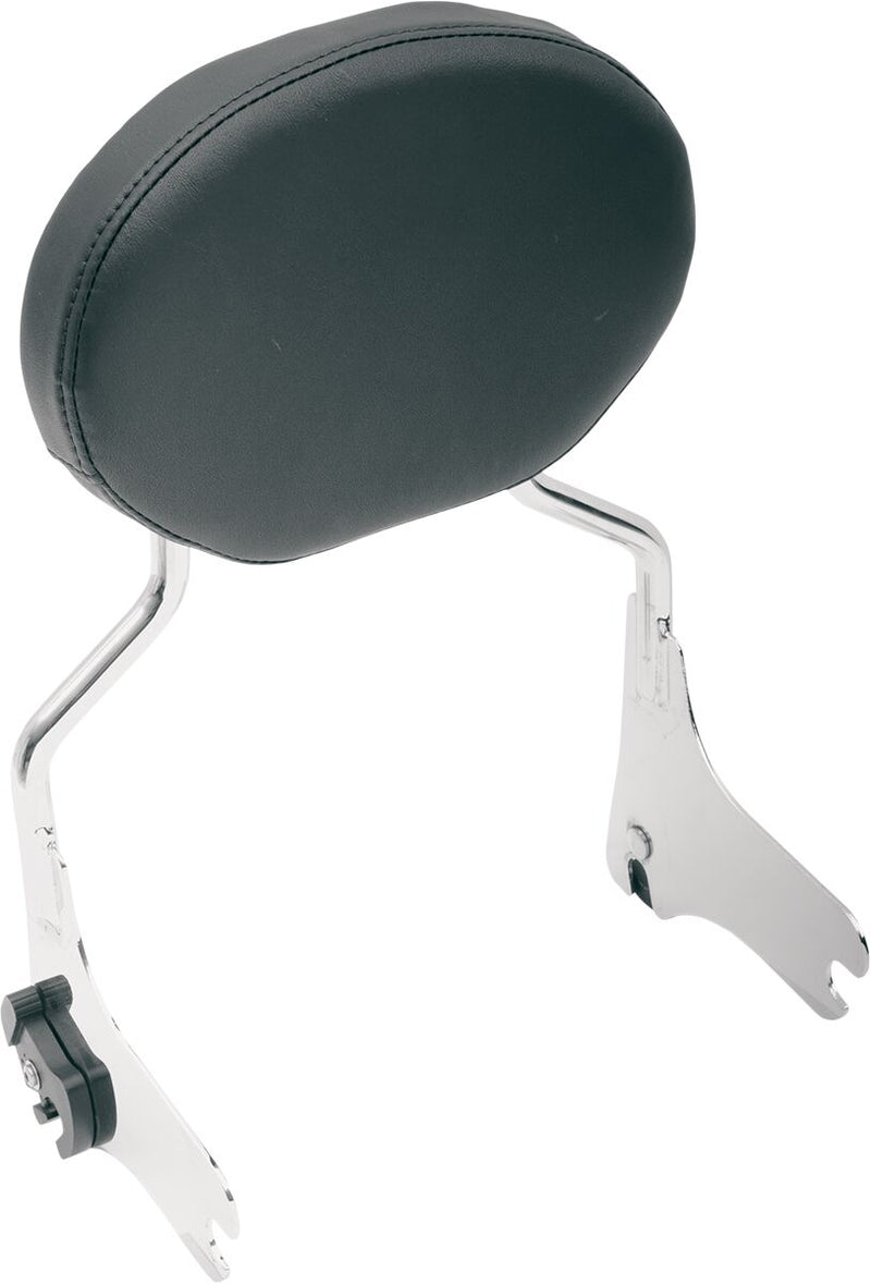 DRAG Specialties Seats Leather Oval Sissy Bar Pad - 25,5 cm (10"), Leather /  Vinyl, Each - Black for Harley-Davidson Touring & Trike 1996-2024