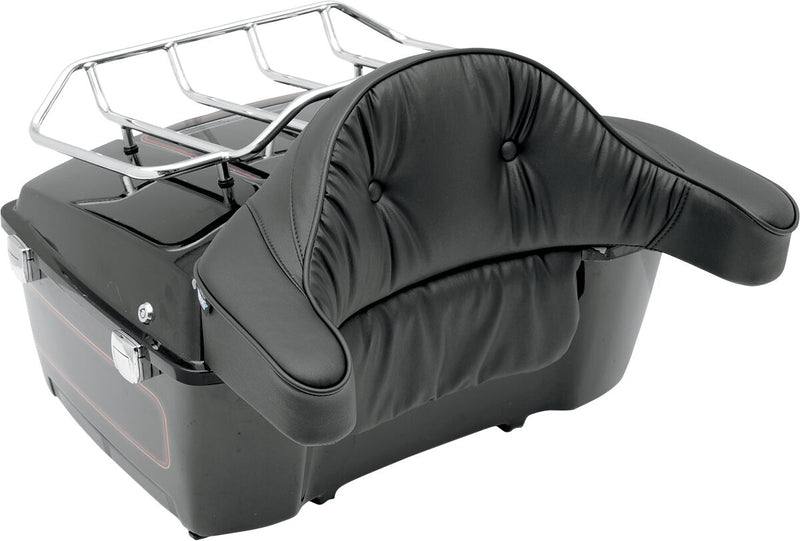 DRAG Specialties Seats Pillow Tour Box Pad - 59,5 cm (23-1/2"), Vinyl, Each - Black for Harley-Davidson Touring & Trike 1986-2013