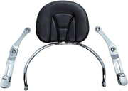 Kuryakyn Revolution Driver Backrest Black Chrome Steel #KUR8930