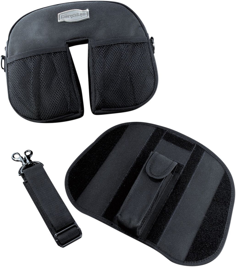 Kuryakyn Revolution Driver Backrest Black Chrome Steel Each
