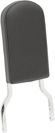 Drag Specialties 10 in. Tall Smooth Stitch Leather Sissy Bar Pad for Square Sissy Bars