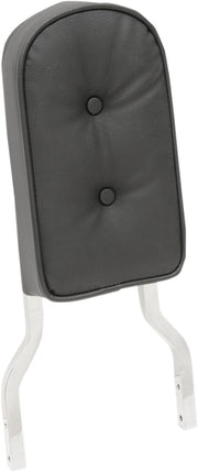 Drag Specialties 10 in. Tall Pillow Stitch Sissy Bar Pad for Square Sissy Bars