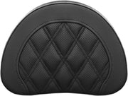 Saddlemen Black Roadsofa Lattice Stitch Half-Moon Sissy Bar Pad