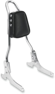 Drag Specialties Smooth-Stitch Tapered Backrest Pad for Round Sissy Bar