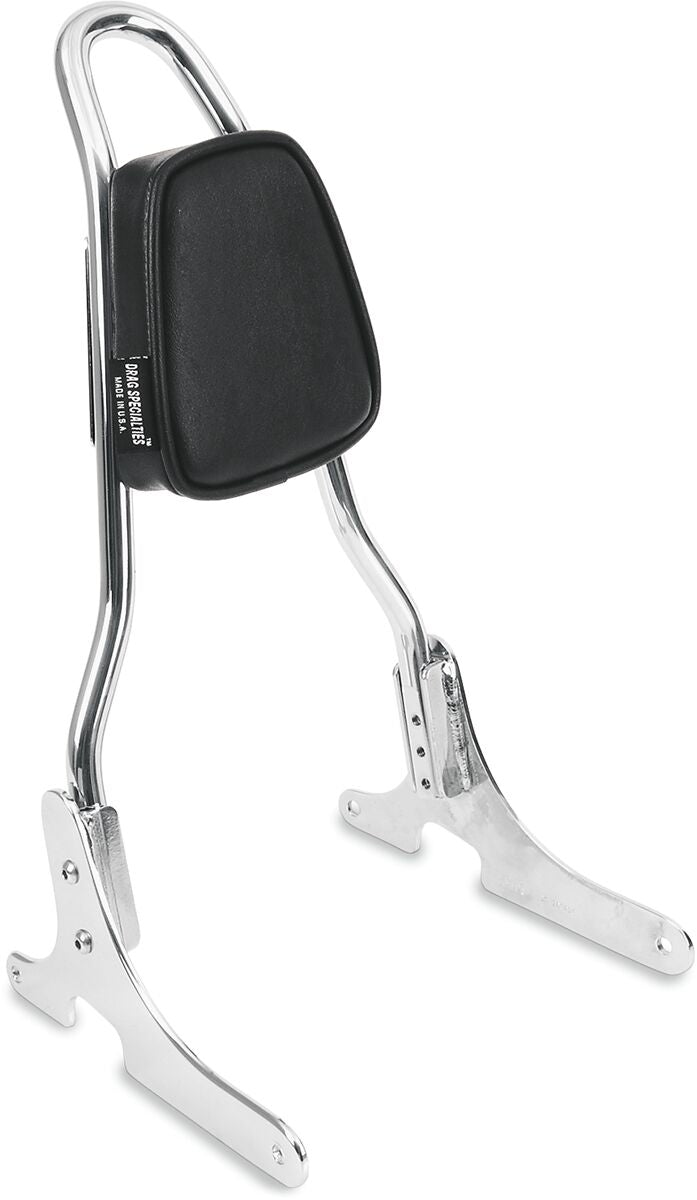 Drag Specialties Smooth-Stitch Tapered Backrest Pad for Round Sissy Bar