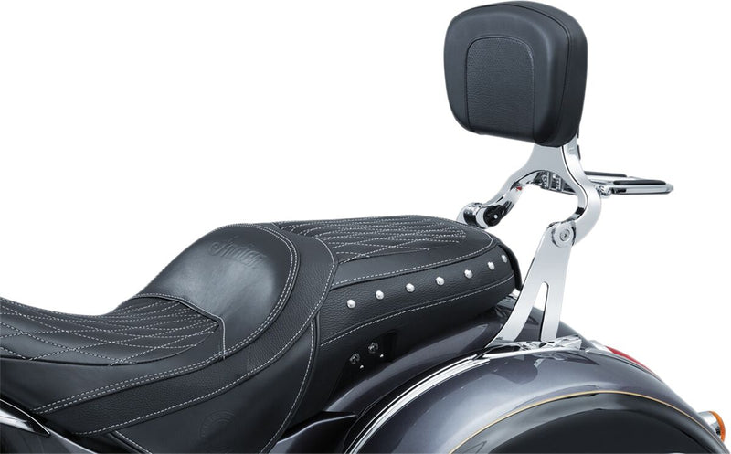 Kuryakyn Multi-Purpose Backrest Mount Chrome Silver Pair