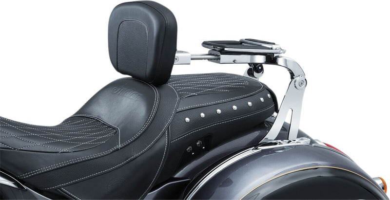 Kuryakyn Multi-Purpose Backrest Mount Chrome Silver Pair
