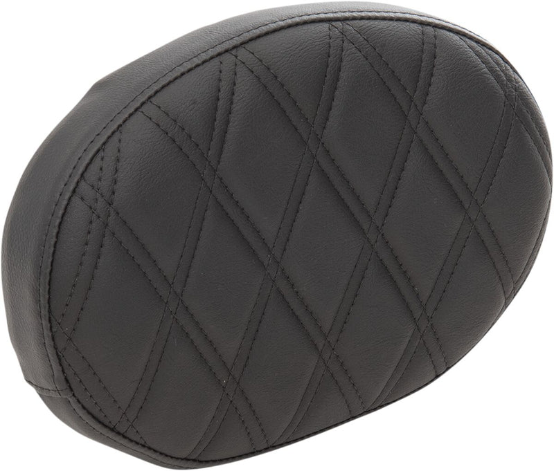 Drag Specialties Double Diamond Oval Sissy Bar Pad w/Black Thread