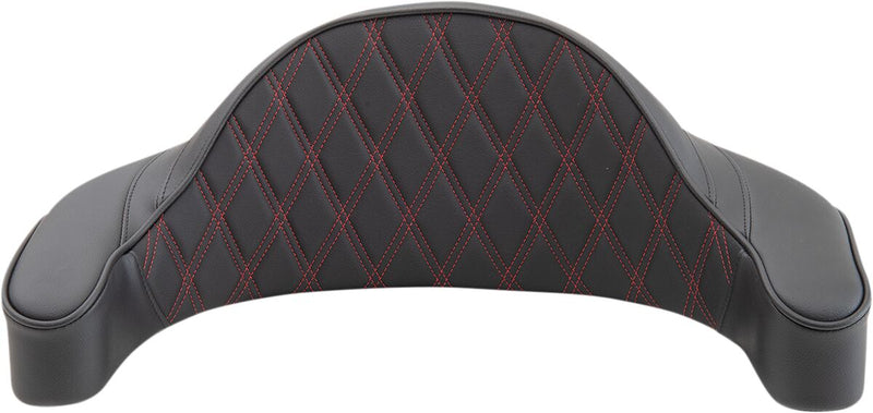 DRAG Specialties Seats King Pack Pad - Each, 59,5 cm (23-1/2"), Tour-Pak - Black / Red for Harley-Davidson Touring 1994-2013