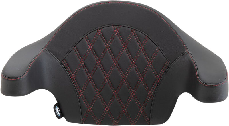 DRAG Specialties Seats King Pack Pad - Tour-Pak, 63,5 cm (25"), Each - Black / Red for Harley-Davidson Touring & Trike 2014-2024