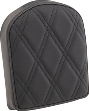 Drag Specialties Black Double Diamond Passenger Sissy Bar Pad