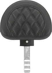 Saddlemen Black Roadsofa Lattice Stitch RiderBackrest for 1997-2025 Harley-Davidson Touring Models