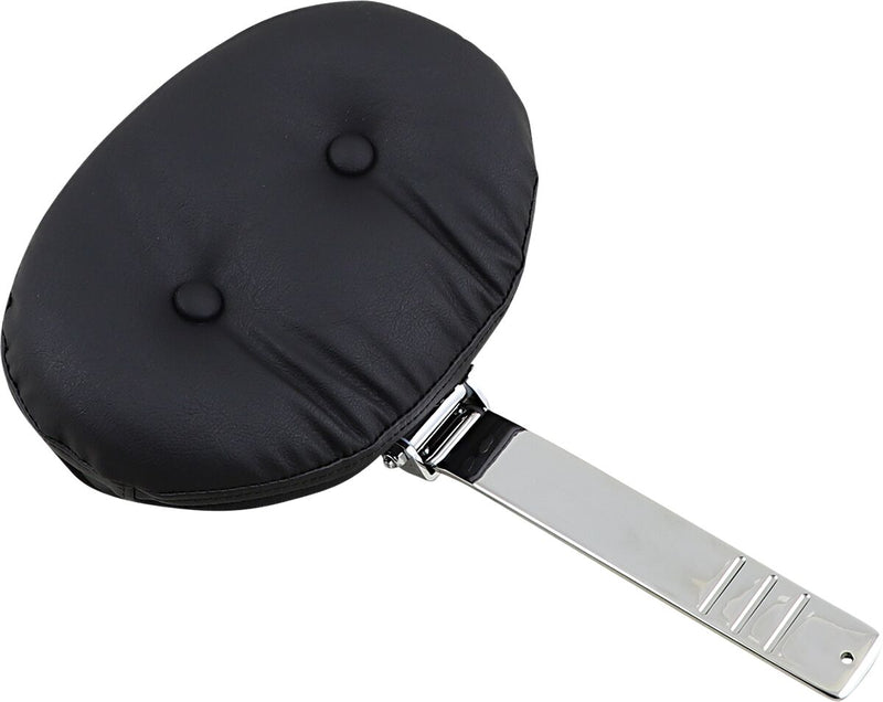 Drag Specialties Tall Pillow-Style Leather Backrest Pad Assemblies w/Pivoting Pad
