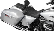 Drag Specialties Seats EZ Glide II™ Small Backrest Black Chrome Leather Vinyl #0822-0537
